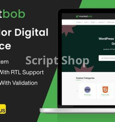 Marketbob 1.1 – Multi-Vendor Digital Marketplace